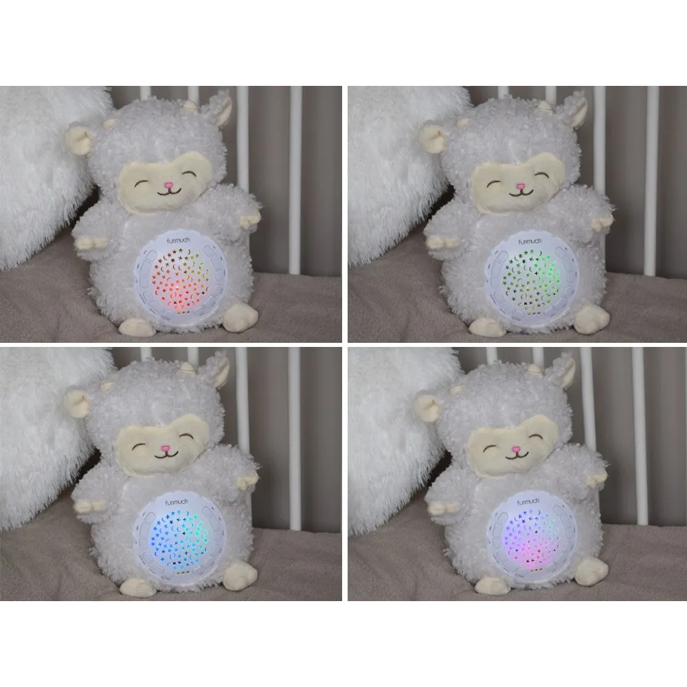 detal pyszczka i miękkiego futerka owieczki-projektora