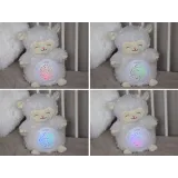 detal pyszczka i miękkiego futerka owieczki-projektora