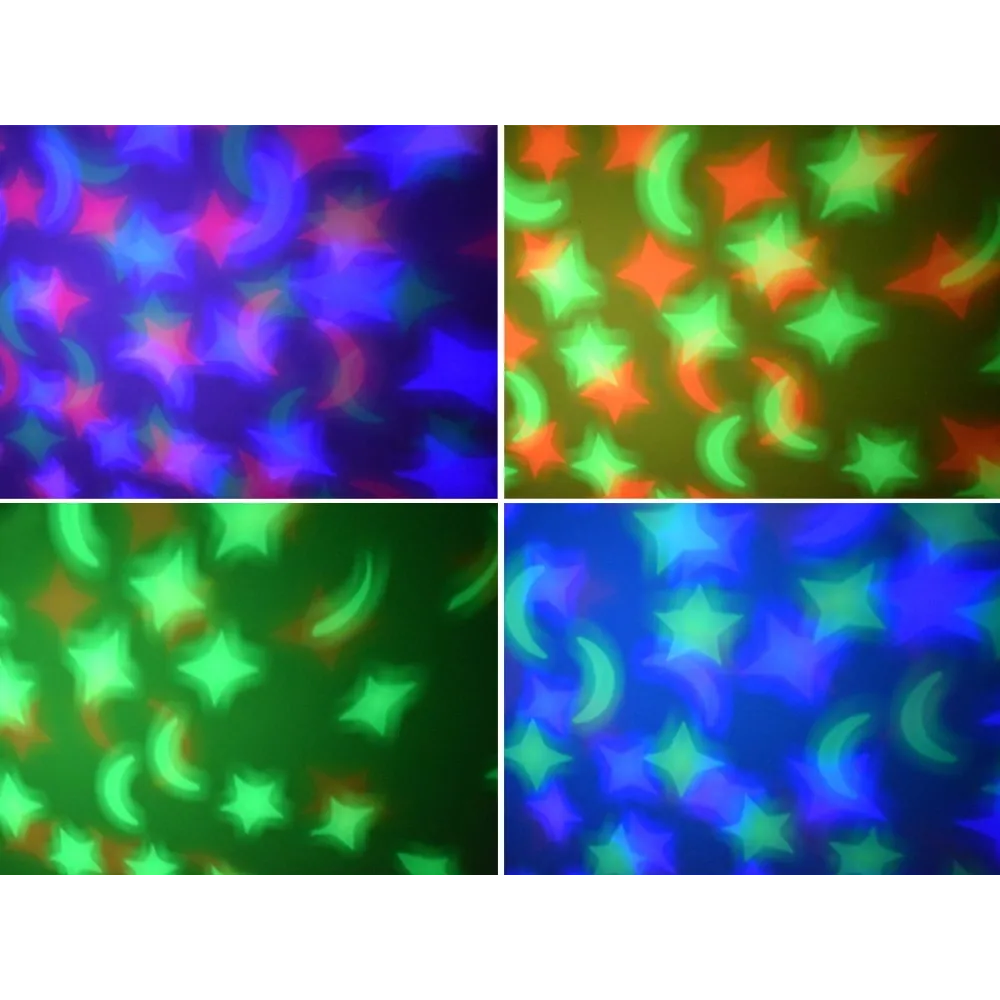 owca z projektorem podczas wieczornego użytkowania w pokoju