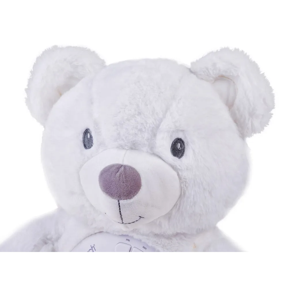 projektor wyświetlający kolorowe gwiazdy i księżyce na ścianie