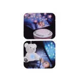 detal starannie wykonanego pyszczka pluszowego misia