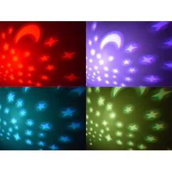 widok z boku na projektor i panel sterowania dźwiękiem