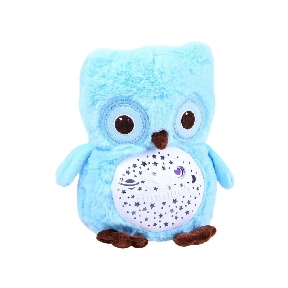 Przytulanka sowa z funkcją wyświetlania gwiazd na suficie