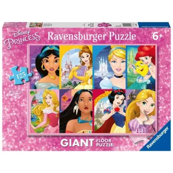 Puzzle Disney Princess Giant 125 elementów z kolorowym motywem księżniczek