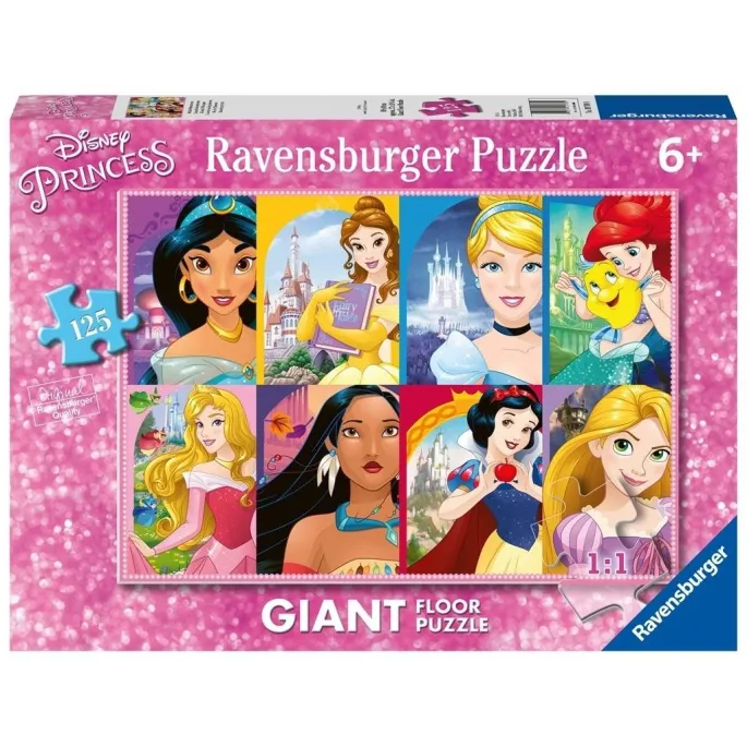 Puzzle Disney Princess Giant 125 elementów z kolorowym motywem księżniczek