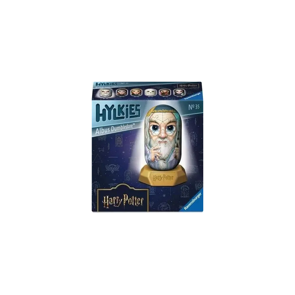 Puzzle 3D Hylkies Albus Dumbledore złożona figurka na białym tle