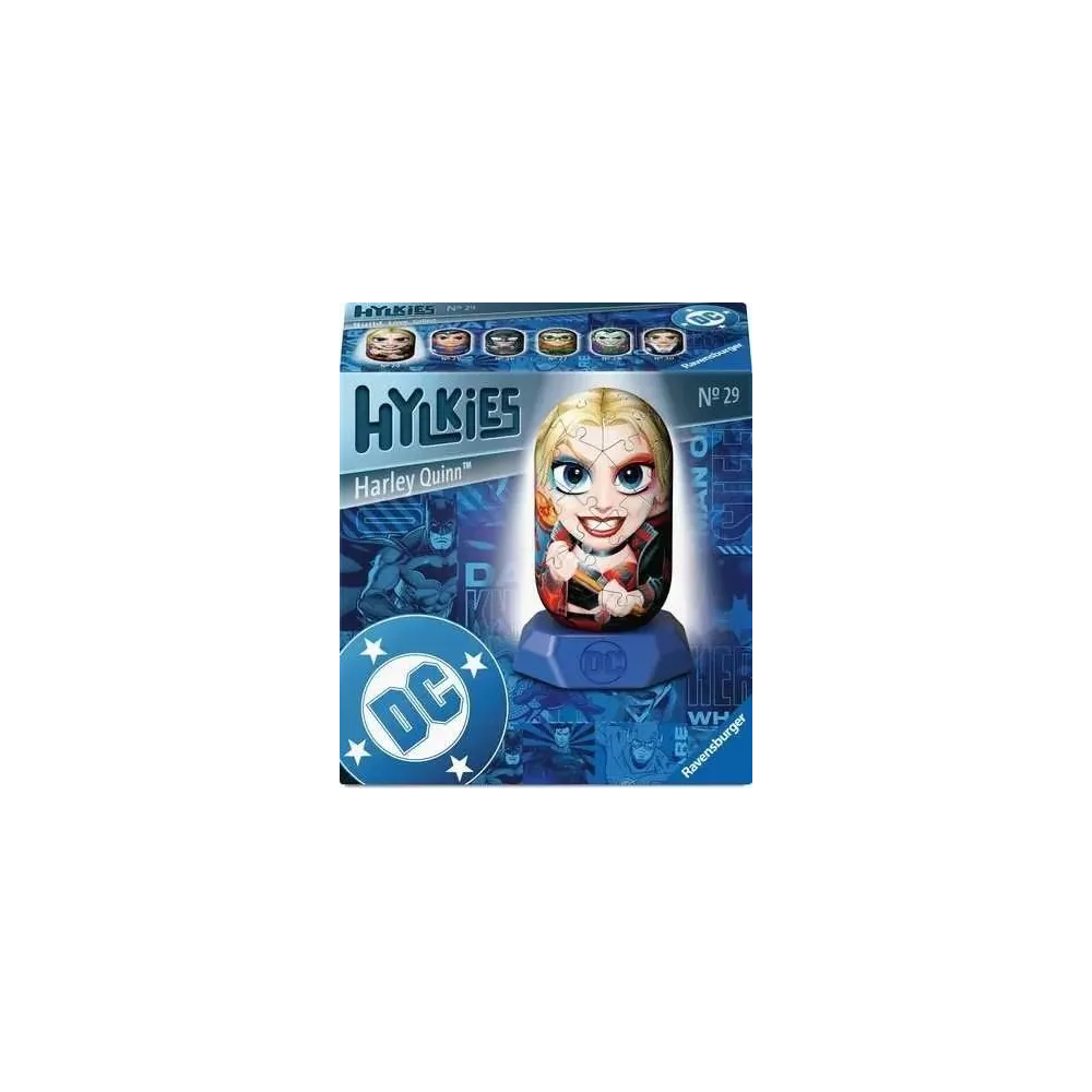 Puzzle 3D Hylkies Harley Quinn jako gotowa figurka na podstawce