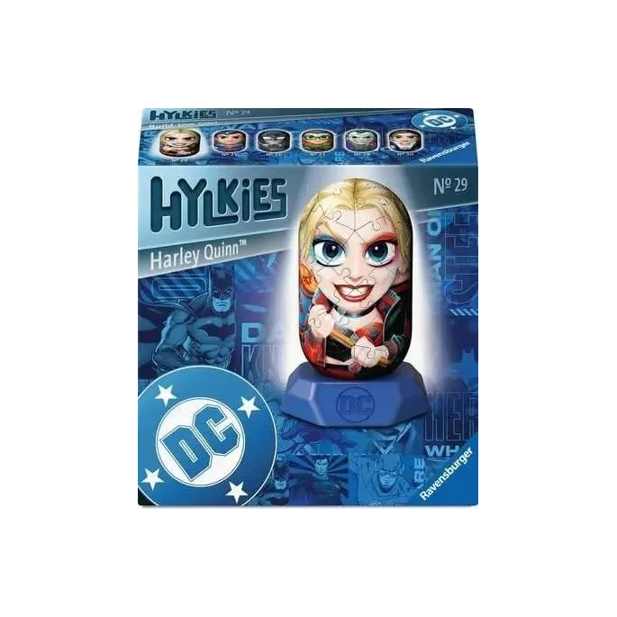 Puzzle 3D Hylkies Harley Quinn jako gotowa figurka na podstawce