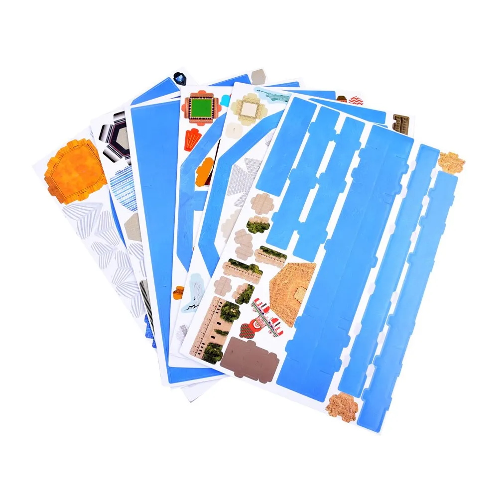 zbliżenie na kultowe budowle na mapie 3d