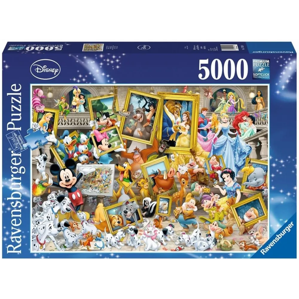 Puzzle 5000 elementów z postaciami z filmów animowanych Disney, widok całości
