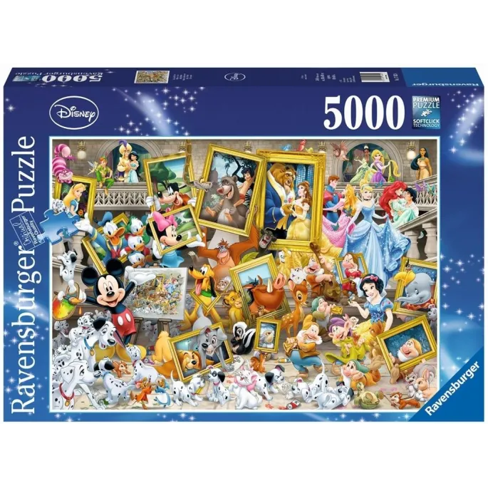 Puzzle 5000 elementów z postaciami z filmów animowanych Disney, widok całości