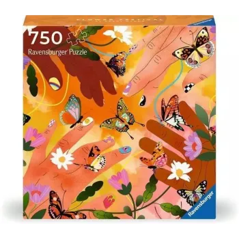 Puzzle Art&Soul Festiwal Kwiatów z barwną ilustracją florystyczną