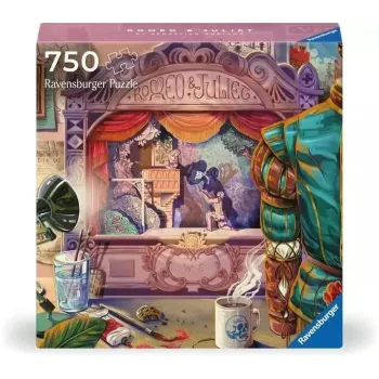 Puzzle 750 Art&Soul Romeo i Julia z kolorową ilustracją inspirowaną klasyką