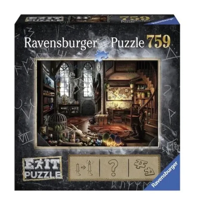 Puzzle EXIT Tajemniczy pokój 759 elementów – zbliżenie na fragment ilustracji