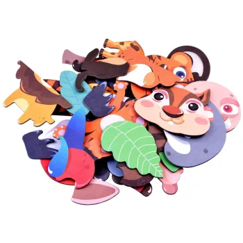 Puzzle Magnetyczne Zwierzęta 54 el tablica Magnetyczna Układanka ZA3971