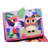 magnetyczna układanka z kartami wzorów prezentującymi zwierzątka