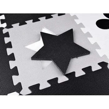 detal zaokrąglonego brzegu puzzla piankowego