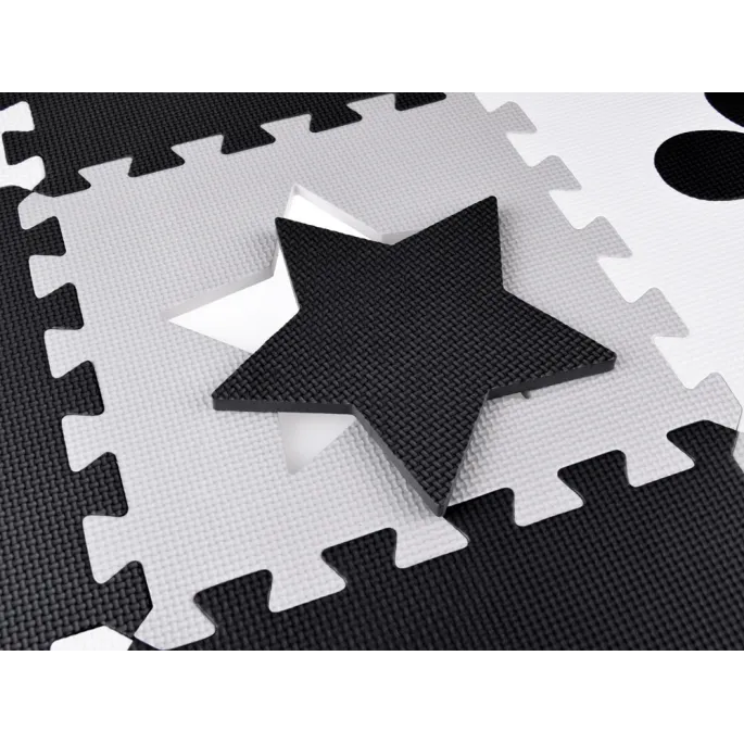 detal zaokrąglonego brzegu puzzla piankowego