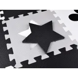 detal zaokrąglonego brzegu puzzla piankowego