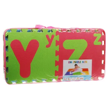 fragment puzzla piankowego z dużą i małą literą alfabetu