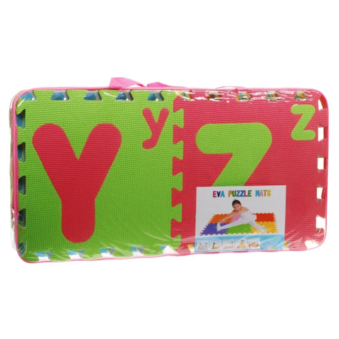 fragment puzzla piankowego z dużą i małą literą alfabetu