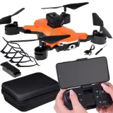 Quadrocopter RC0681 składany w widoku z góry na rozłożonych ramionach