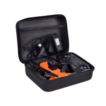 Widok drona RC0681 na tle etui transportowego