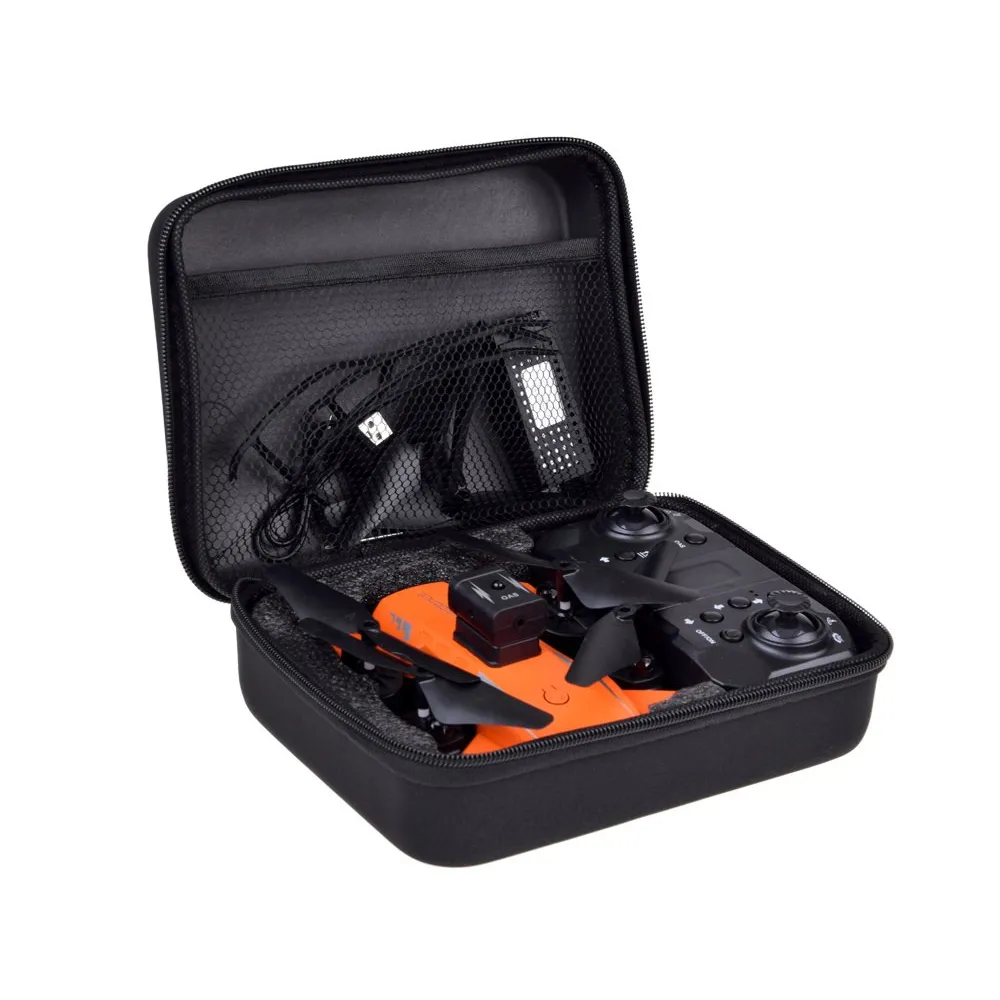 Widok drona RC0681 na tle etui transportowego