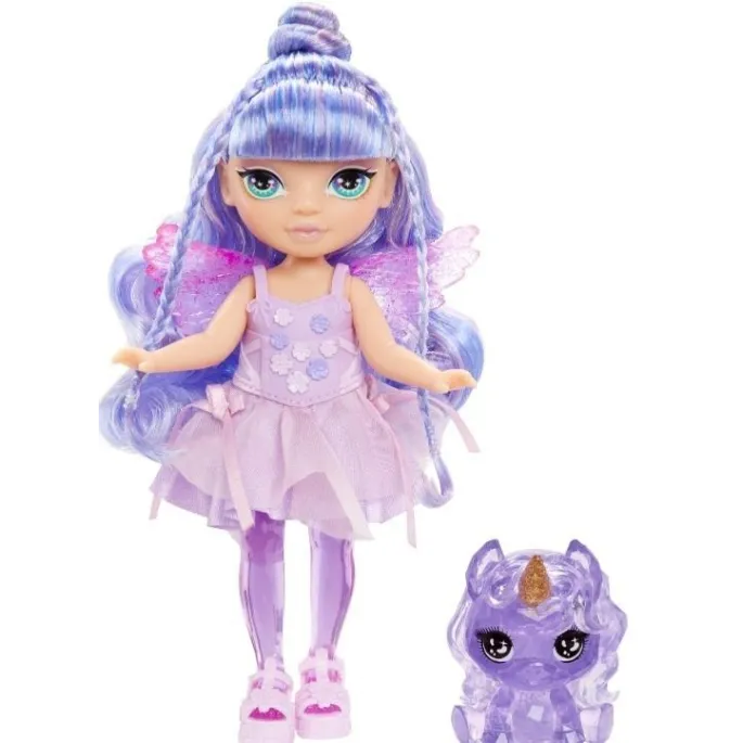 Lalka Rainbow High Littles Fantasy Fairies Amethy w fioletowej stylizacji
