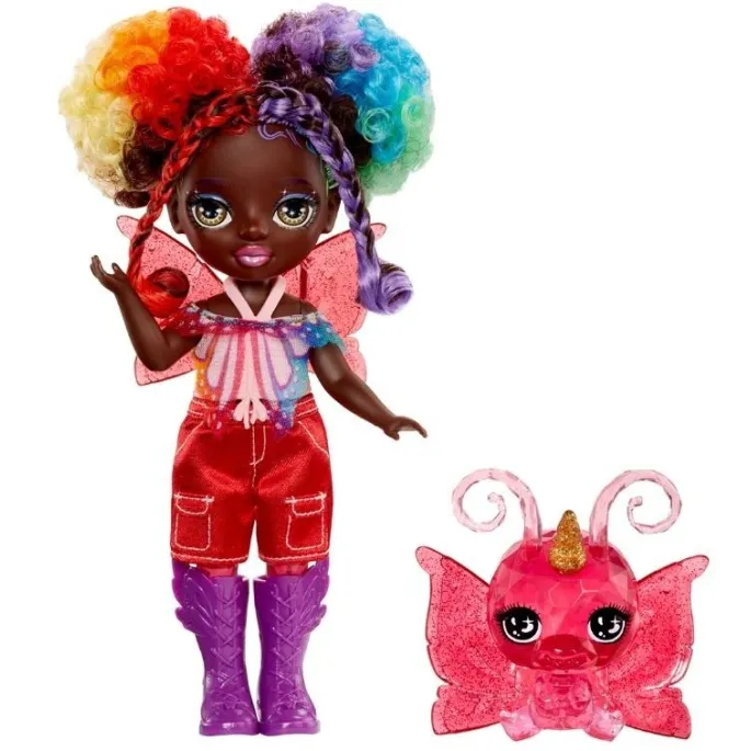 Lalka Rainbow High Littles Fantasy Fairies Astrid z kolorowymi skrzydłami i dodatkami