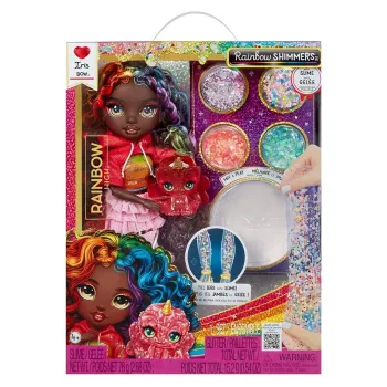 Zestaw Rainbow High Rainbow Shimmers with Slime Fashion z kolorowymi brokatami