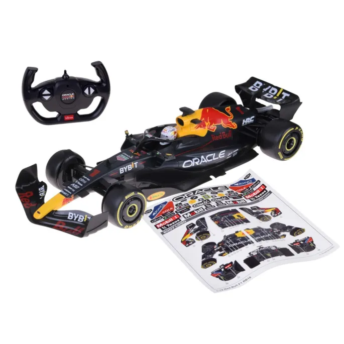 RC bolid Formuły 1 Red Bull Racing z widocznymi detalami aerodynamicznymi
