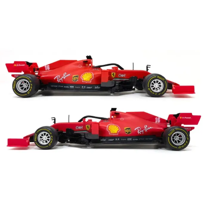 samochód wyścigowy ferrari sf1000 ozdobiony naklejkami po złożeniu