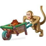 Rozłożona gra LEGO Monkey Palace podczas rodzinnej rozgrywki