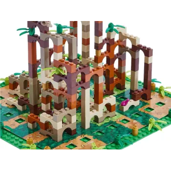 Szczegół lalek i kart bonusowych dostępnych w grze LEGO Monkey Palace