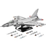 Zbliżenie na precyzyjnie wykonane detale modelu F16 z tworzywa ABS