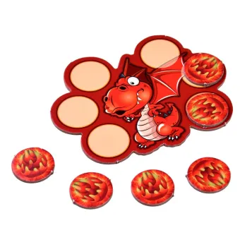 Rodzinna gra zręcznościowa Smoczy Wulkan zdmuchnij kulę GR0616