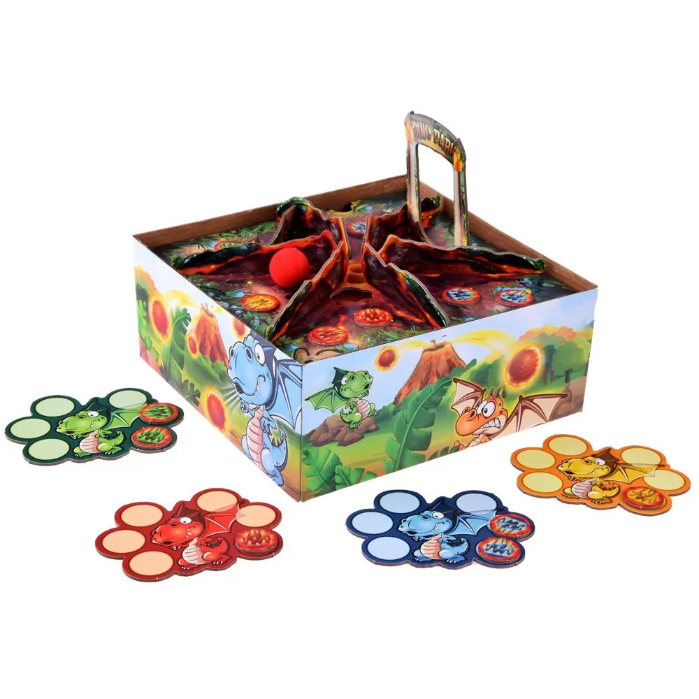 Plansza gry Smoczy Wulkan wraz z przegródkami i przeszkodami