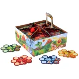 Plansza gry Smoczy Wulkan wraz z przegródkami i przeszkodami