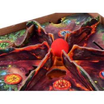 Zbliżenie na wulkan z mechanizmem nawiewu podczas gry