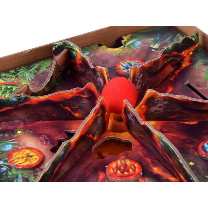 Zbliżenie na wulkan z mechanizmem nawiewu podczas gry