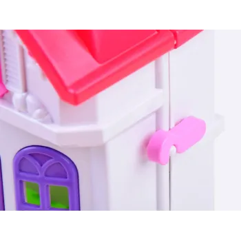 komplet mebelków do domku dla lalek w różnych kolorach