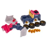 wkrętarko-wiertarka i śrubokręt obok koparki