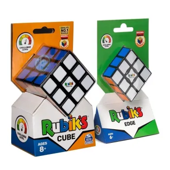 Rubik's Zestaw startowy z kostką 3x3 i 3x3x1 na białym tle