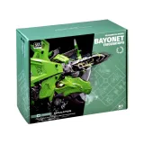 mechaniczny triceratops jako dekoracja na półce w pokoju dziecięcym