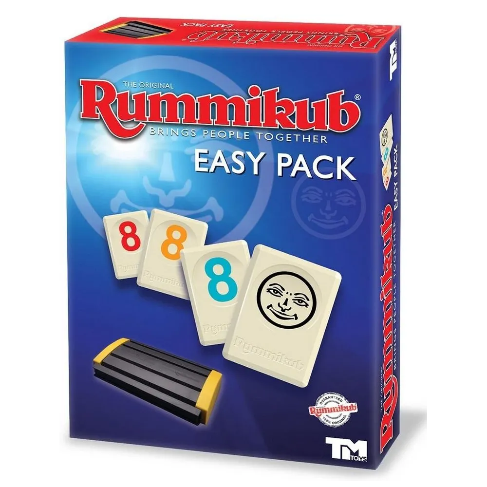 Rummikub Easy Pack – kompaktowa gra planszowa z pojemnikiem na płytki