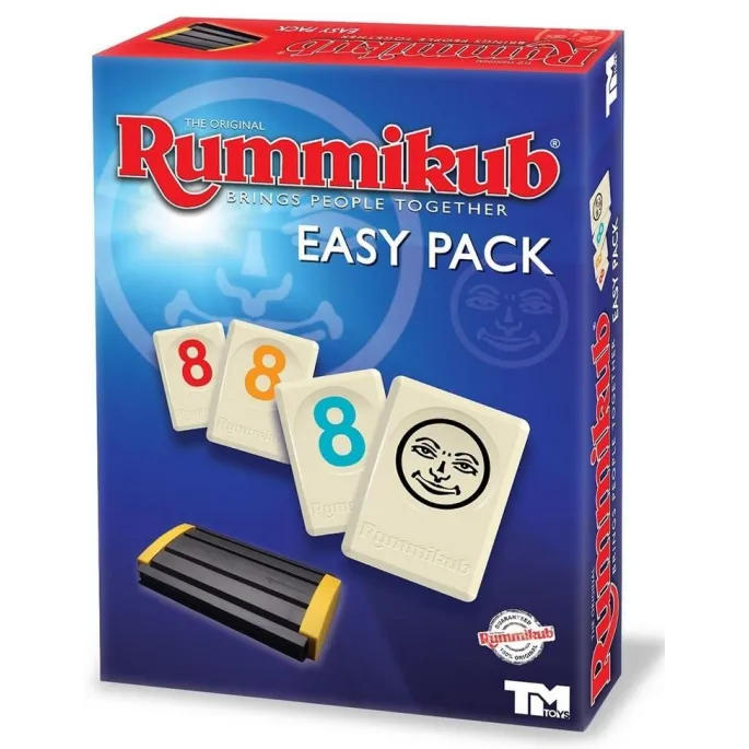 Rummikub Easy Pack – kompaktowa gra planszowa z pojemnikiem na płytki