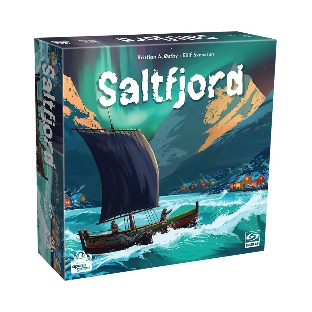 Saltfjord GALAKTA – plansza główna i elementy gry strategicznej o osadach norweskich