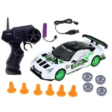 zbliżenie na detal nadwozia rajdowego auta rc