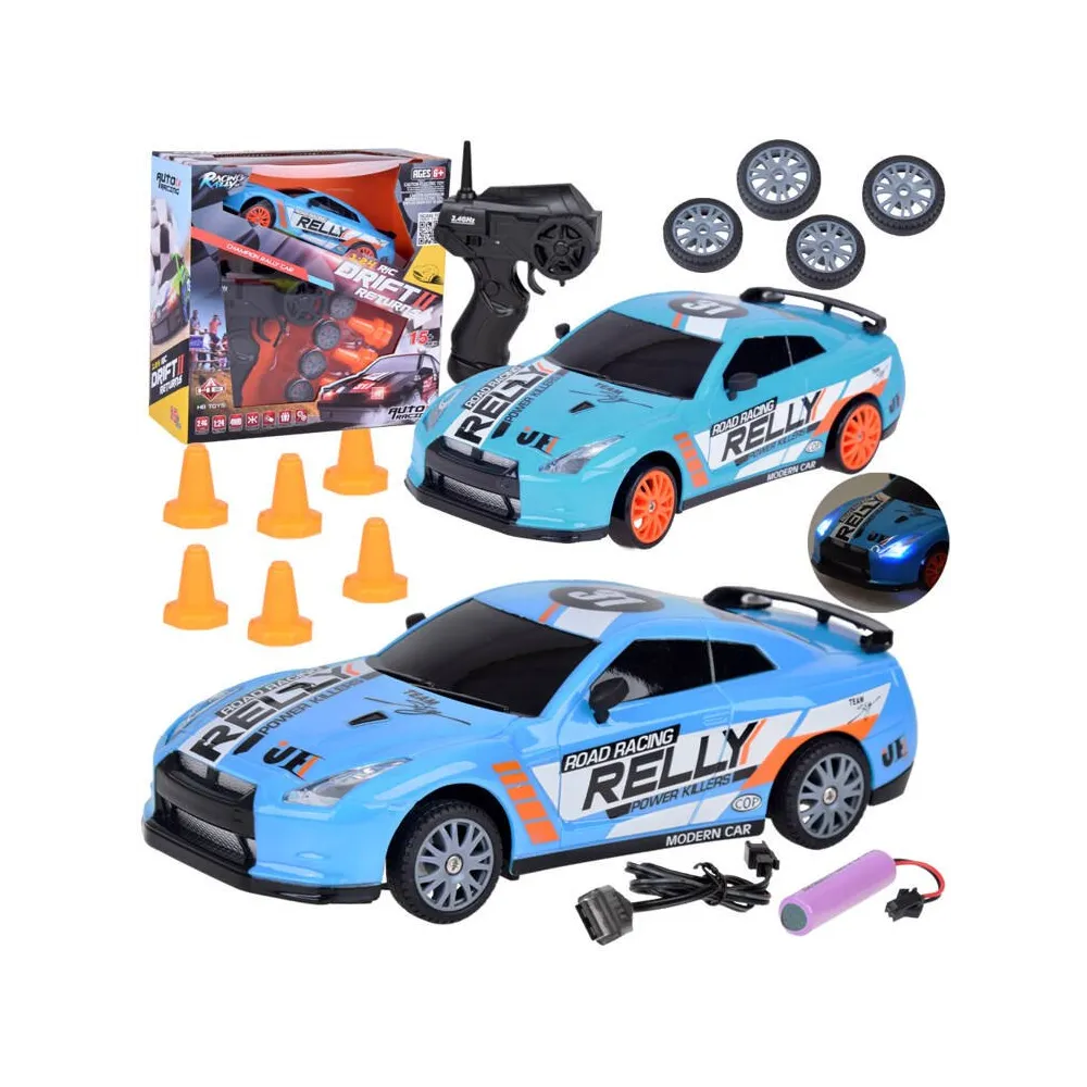 zdalnie sterowany samochód do driftu RC0697 na białym tle